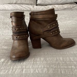 Brown booties